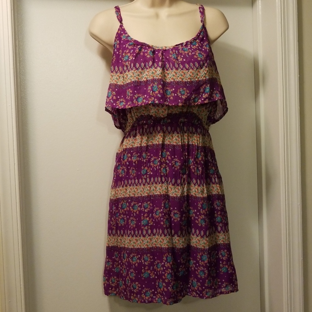 Mossimo supply co. purple multi color dress